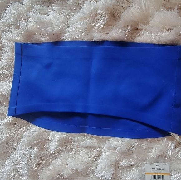 Free people  sz small.  Flame blue. Intimately nina bandeau tube top .NWT - Picture 4 of 4